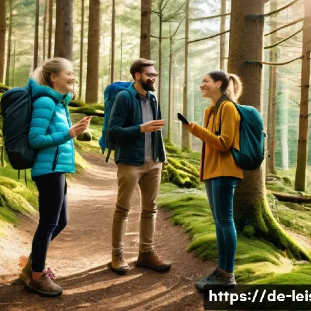 레저산업 실무에서의 성공적인 의사결정 - **Prompt 1: Digital Detox in a Bavarian Forest**
A diverse group of five friends (young adults, ...
